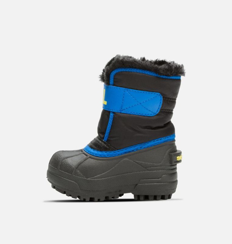 Kids Snow Boots Black/Blue - Sorel Toddler Commander™ - 240-WEYKIT